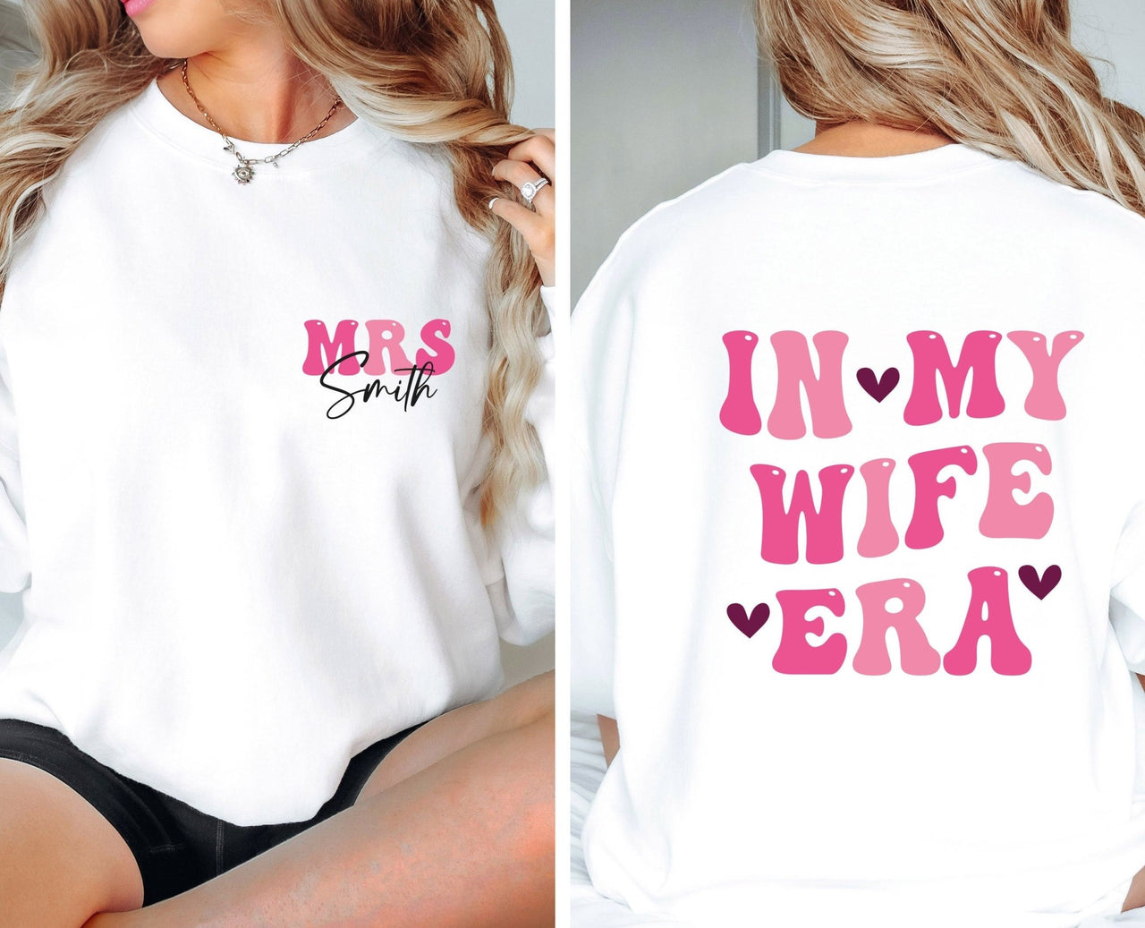 Wife Sweatshirt - lismoreboutique - Sweatshirt - custom_wife_sweater