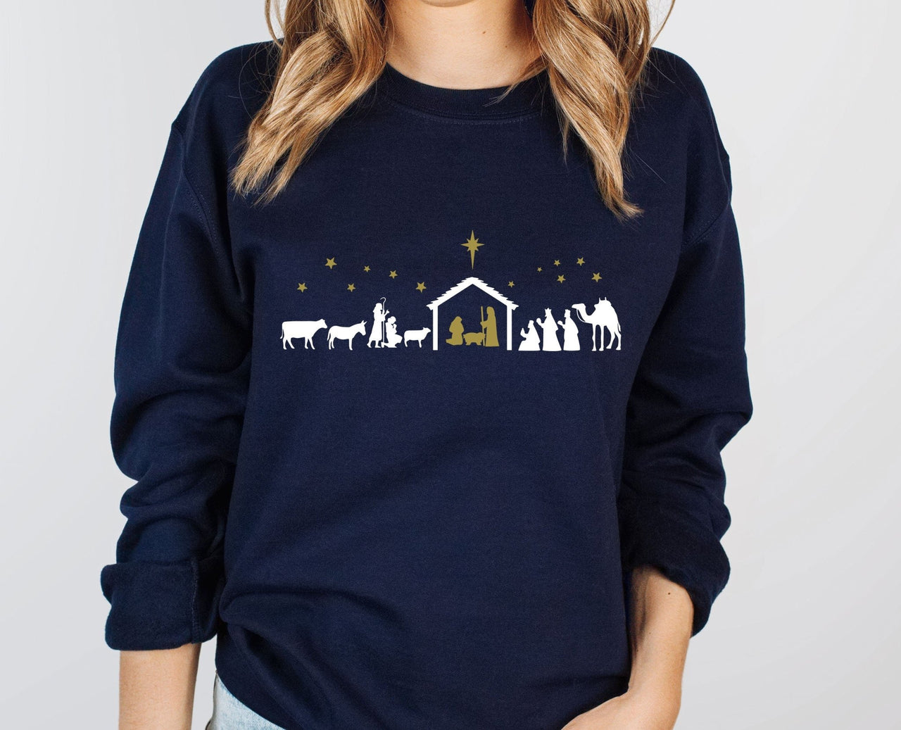 Nativity Sweatshirt - lismoreboutique - Sweatshirt - Christian_Jumper