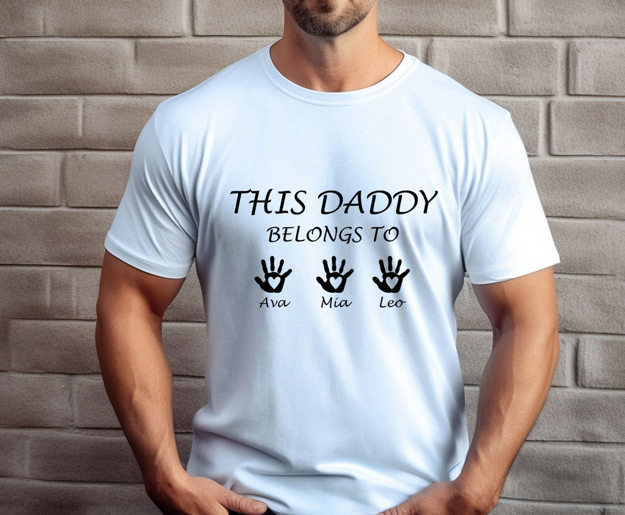 Daddy Belongs Shirt - lismoreboutique - Unisex T-Shirt - Custom_Dad_Shirt