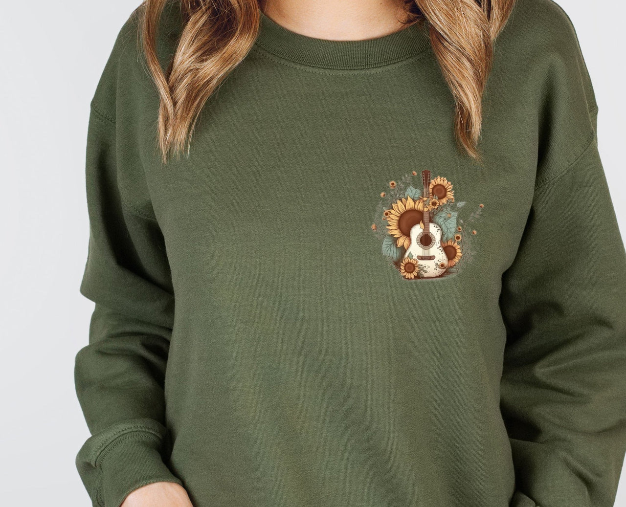 Guitar Sweatshirt - lismoreboutique - Sweatshirt - Acoustic_Guitar