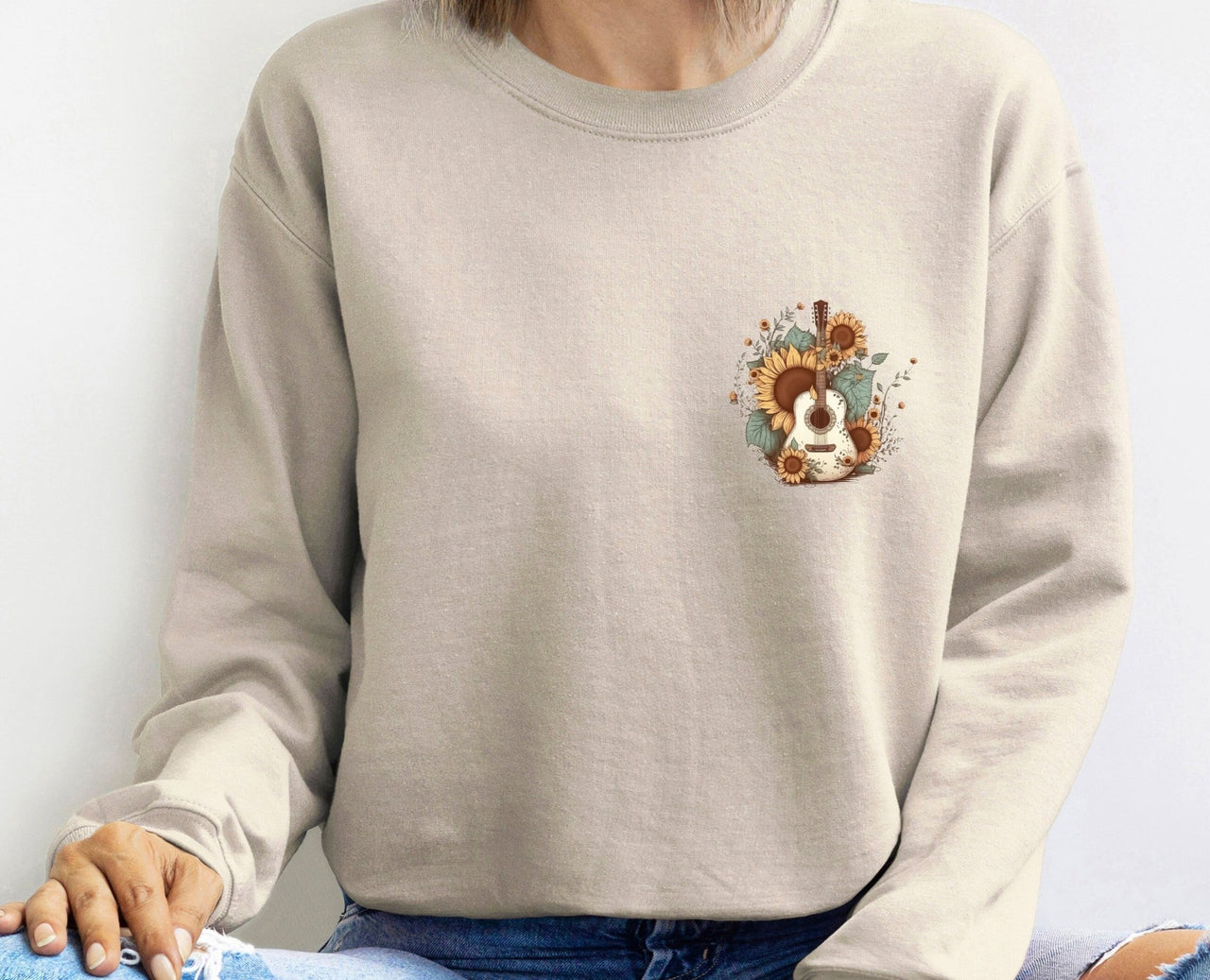 Guitar Sweatshirt - lismoreboutique - Sweatshirt - Acoustic_Guitar