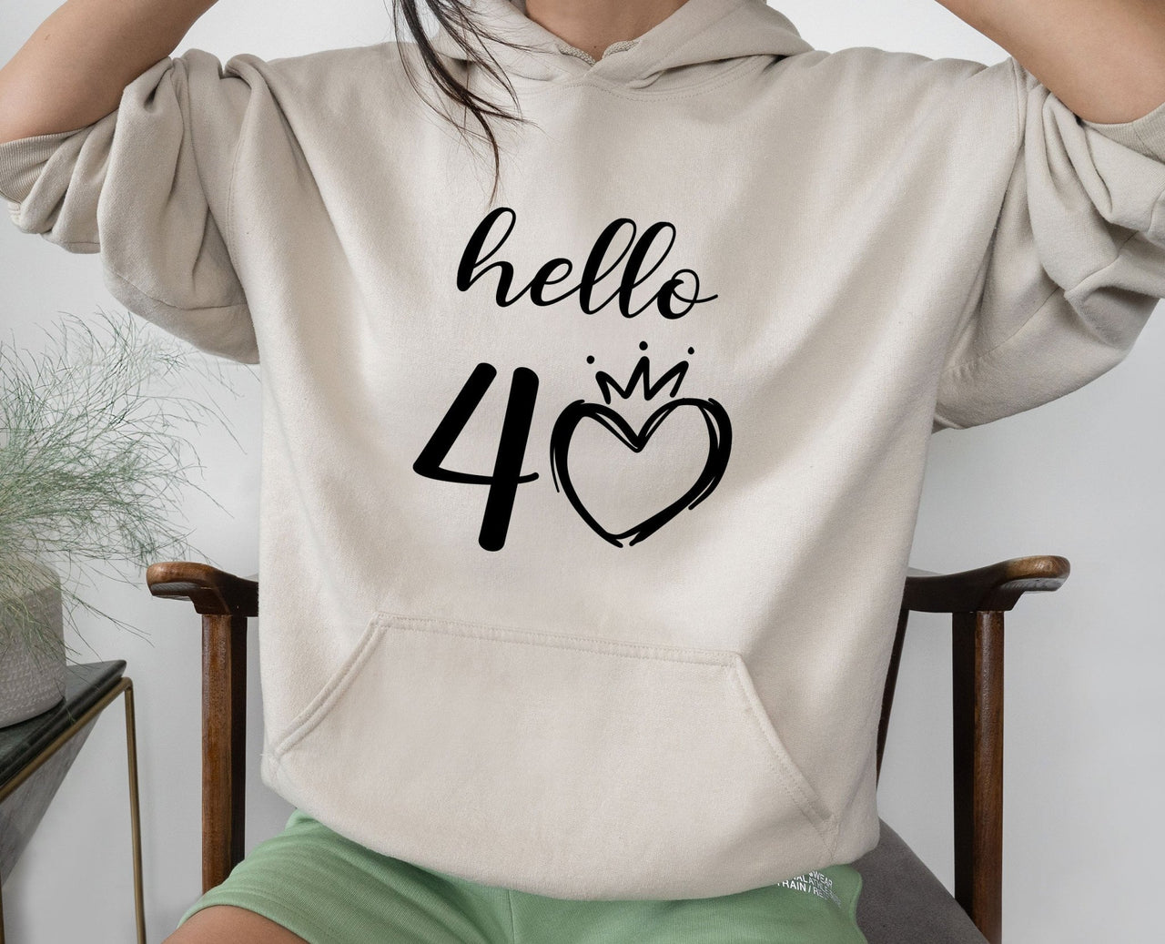 Hello Forty Hoodie - lismoreboutique - Hoodie - 1983_Birthday_Gift