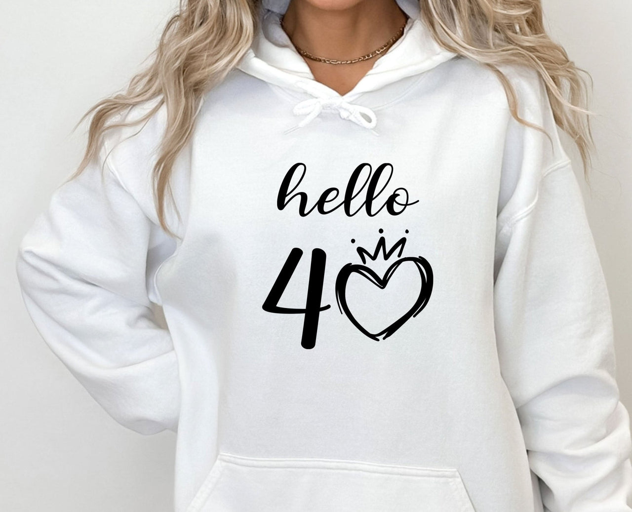 Hello Forty Hoodie - lismoreboutique - Hoodie - 1983_Birthday_Gift