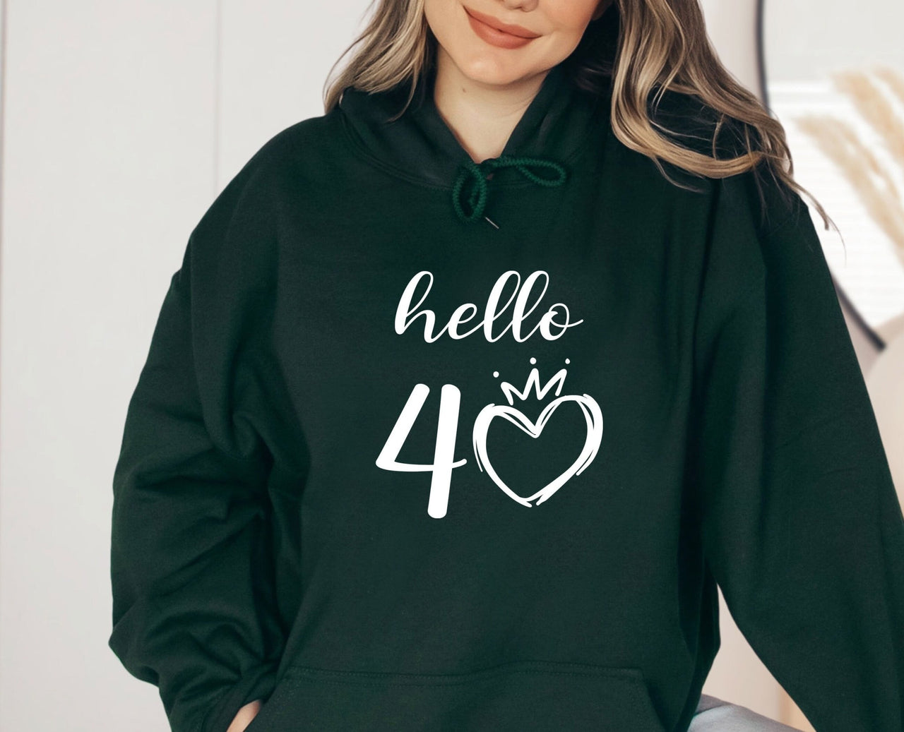 Hello Forty Hoodie - lismoreboutique - Hoodie - 1983_Birthday_Gift