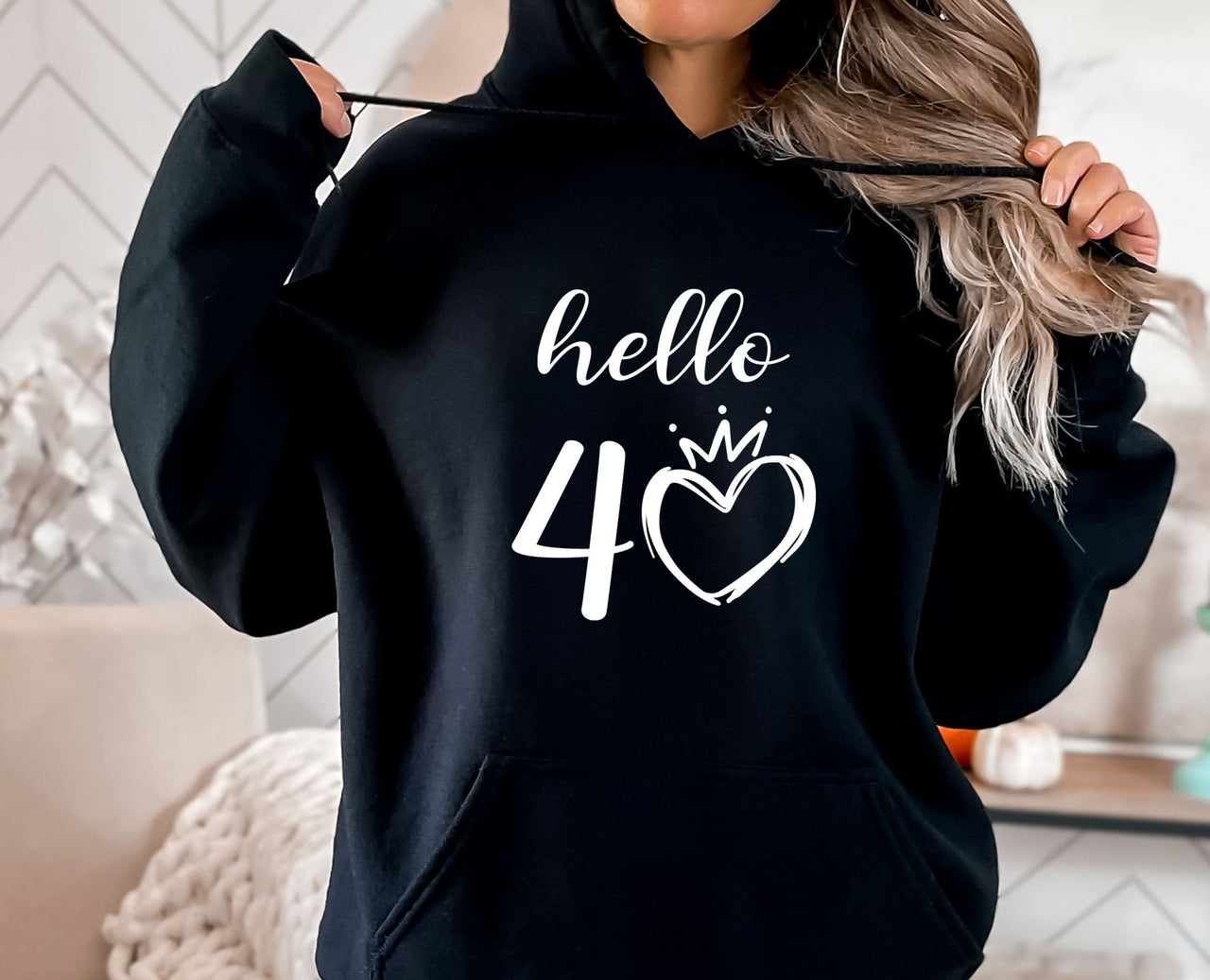 Hello Forty Hoodie - lismoreboutique - Hoodie - 1983_Birthday_Gift