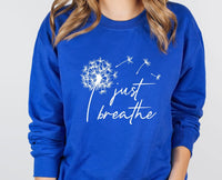 Thumbnail for Just Breathe Sweater - lismoreboutique - Sweatshirt - cute_yoga_gifts