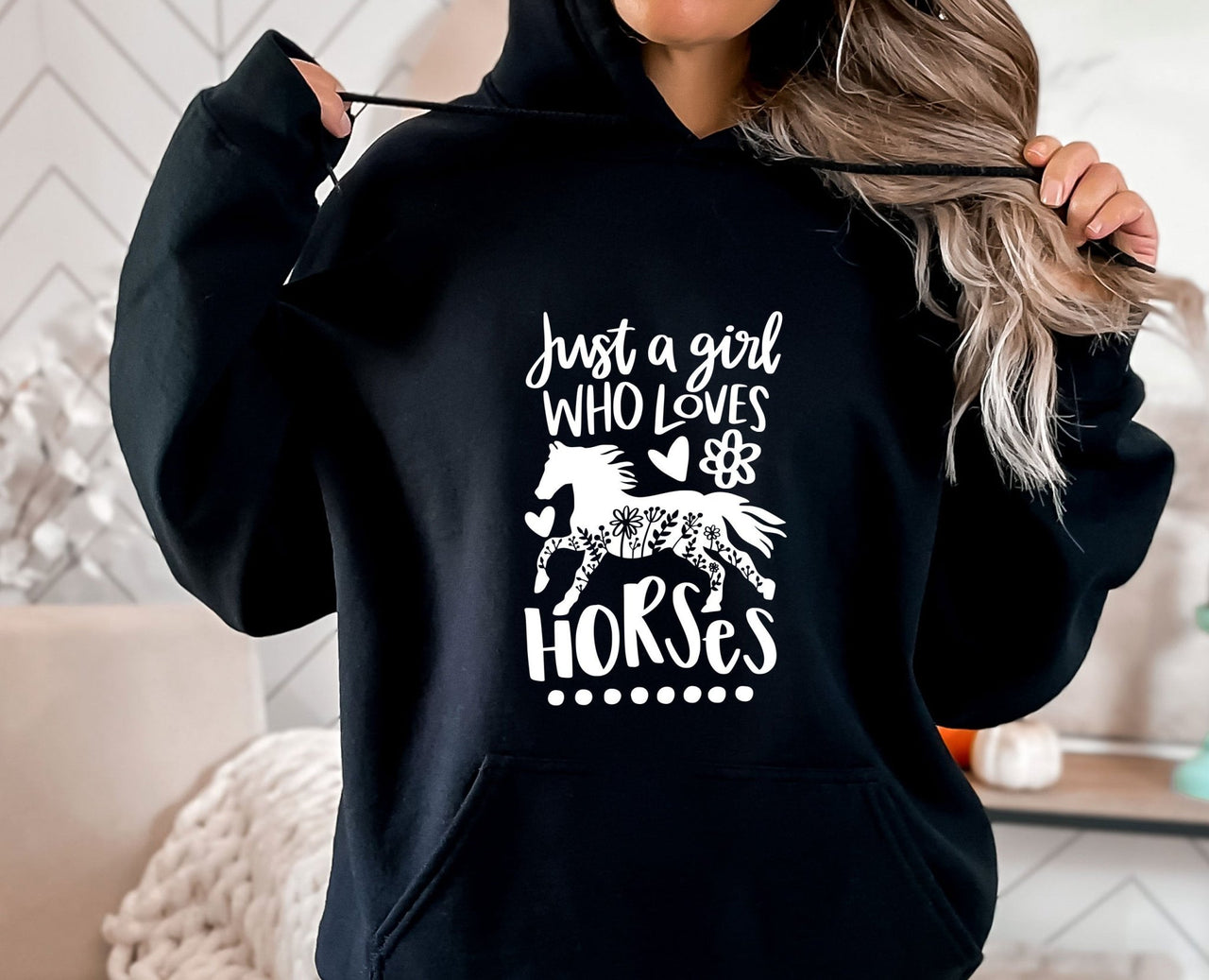 Horse Lover Hoodie - lismoreboutique - Hoodie - cute_horse_hoodie