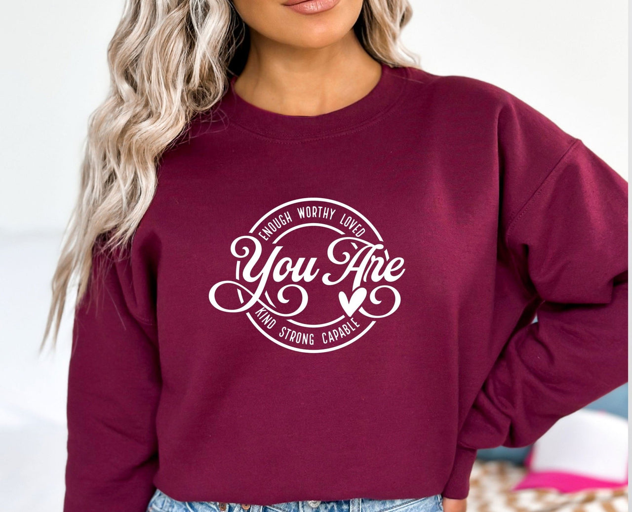 Quote Sweatshirt - lismoreboutique - Sweatshirt - cute_positivity_top