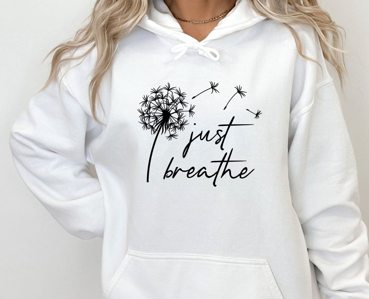 Just Breathe Hoodie - lismoreboutique - Hoodie - cute_yoga_gifts