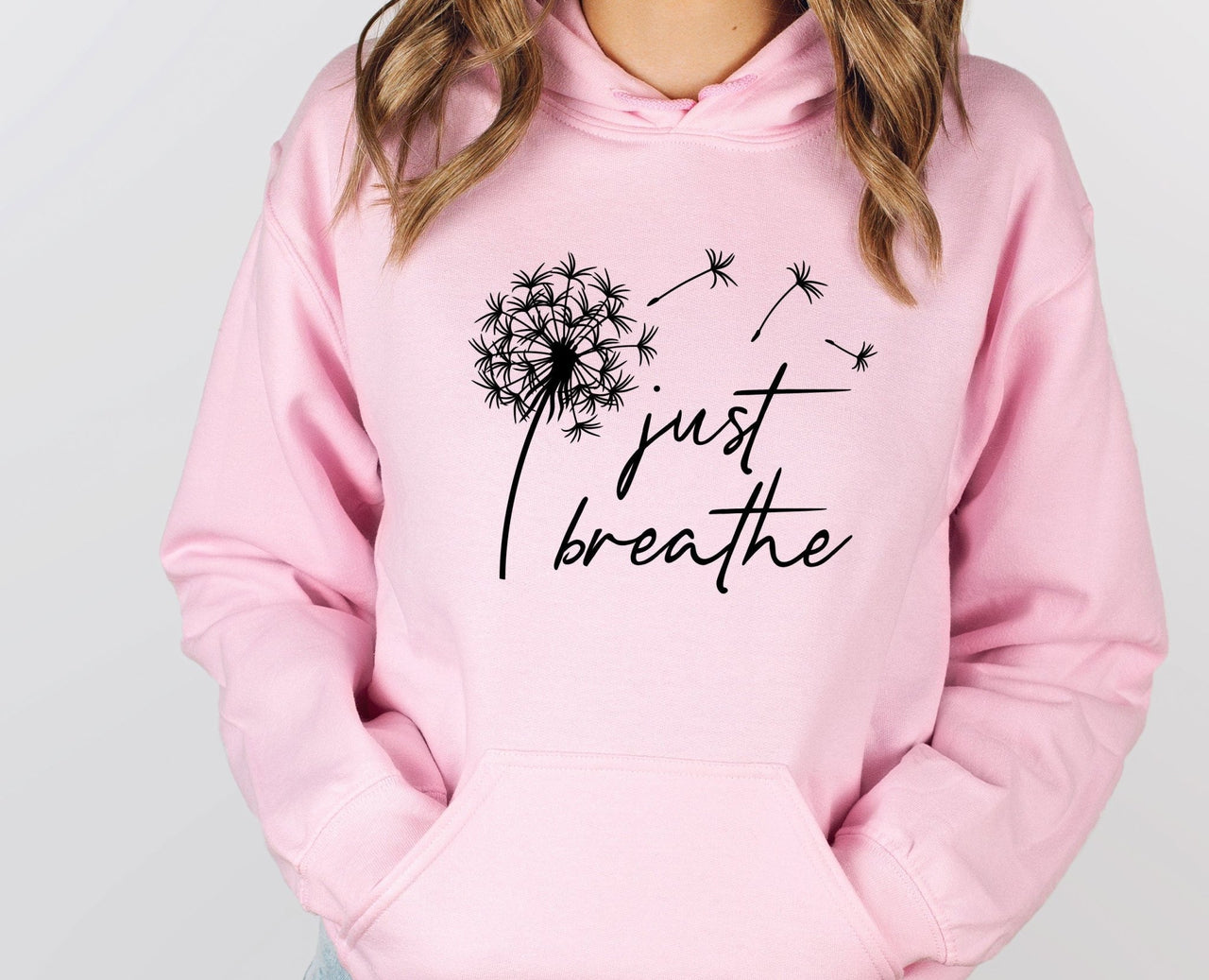 Just Breathe Hoodie - lismoreboutique - Hoodie - cute_yoga_gifts