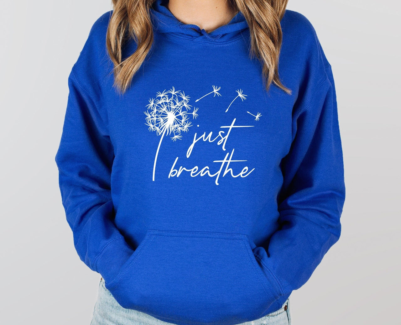 Just Breathe Hoodie - lismoreboutique - Hoodie - cute_yoga_gifts