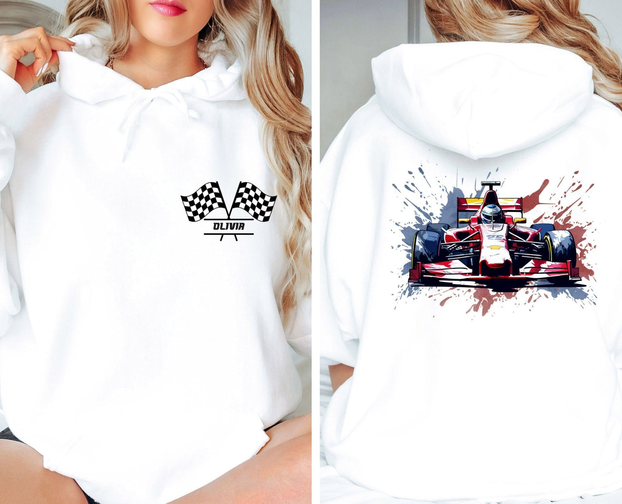 Race Car Hoodie - lismoreboutique - Hoodie - boys_birthday_hoodie