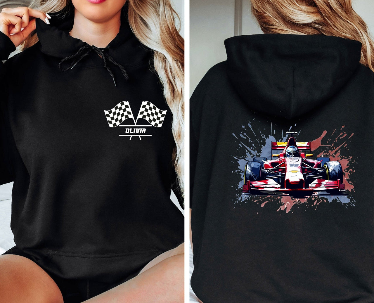 Race Car Hoodie - lismoreboutique - Hoodie - boys_birthday_hoodie