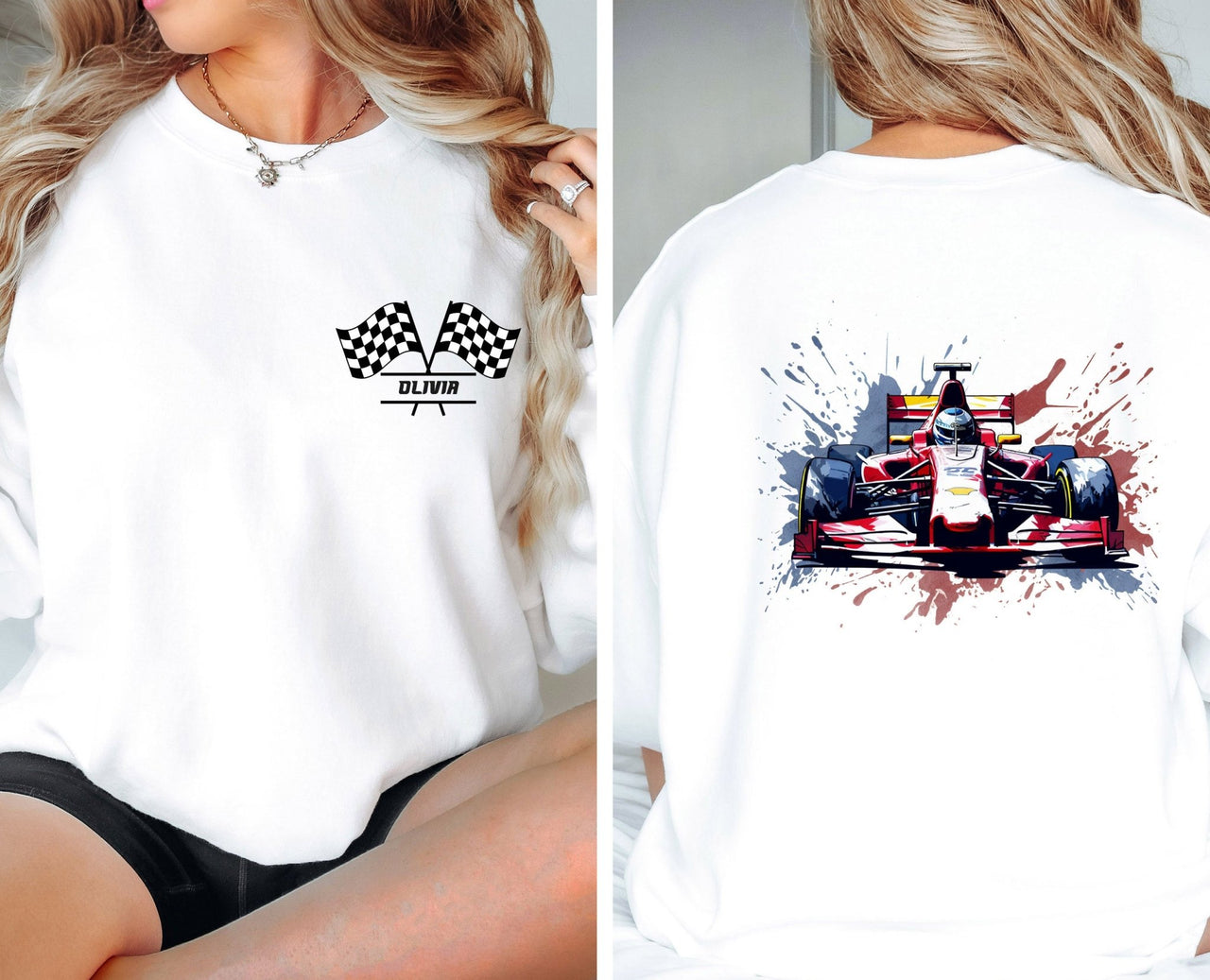 Racing Sweatshirt - lismoreboutique - Sweatshirt - Custom_Race_Sweater