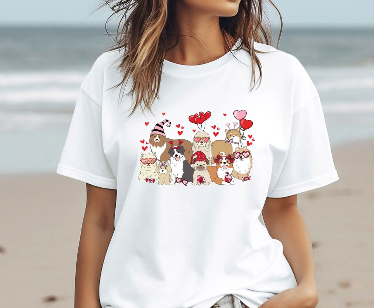 Dog Valentine Shirt - lismoreboutique - Unisex T-Shirt - Cute_Dog_Tee