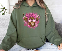 Thumbnail for Highland Cow Hoodie - lismoreboutique - Hoodie - cute_valentines_top