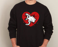 Thumbnail for Heart Crusher Sweater - lismoreboutique - Sweatshirt - Cute_Dinosaur_Gift