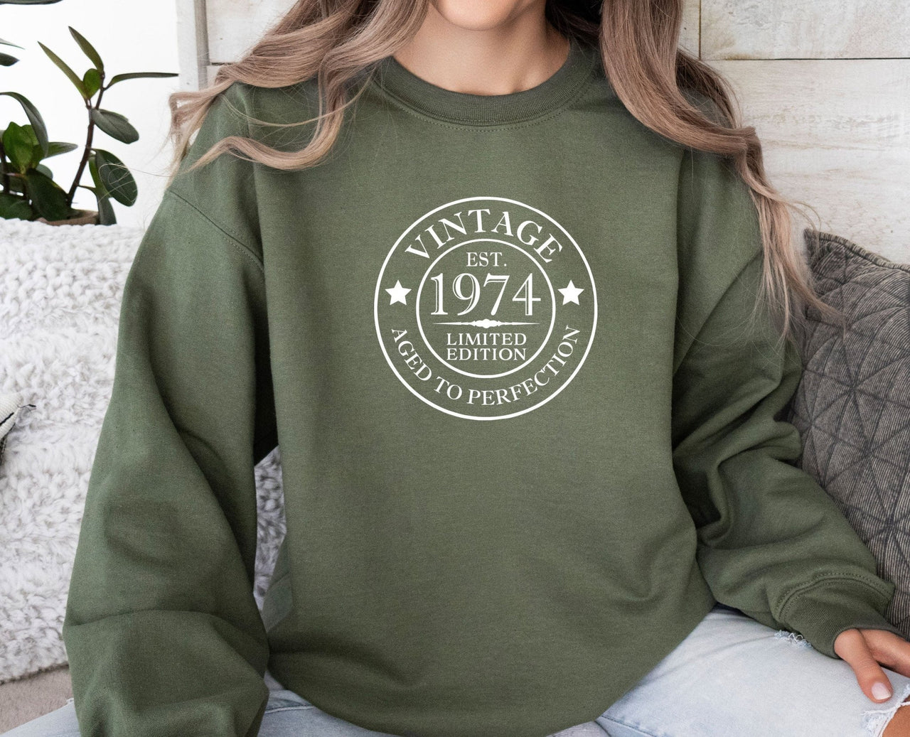 Birthday Sweatshirt - lismoreboutique - Sweatshirt - 1974_Sweatshirt