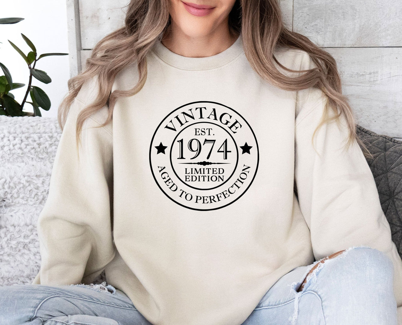 Birthday Sweatshirt - lismoreboutique - Sweatshirt - 1974_Sweatshirt