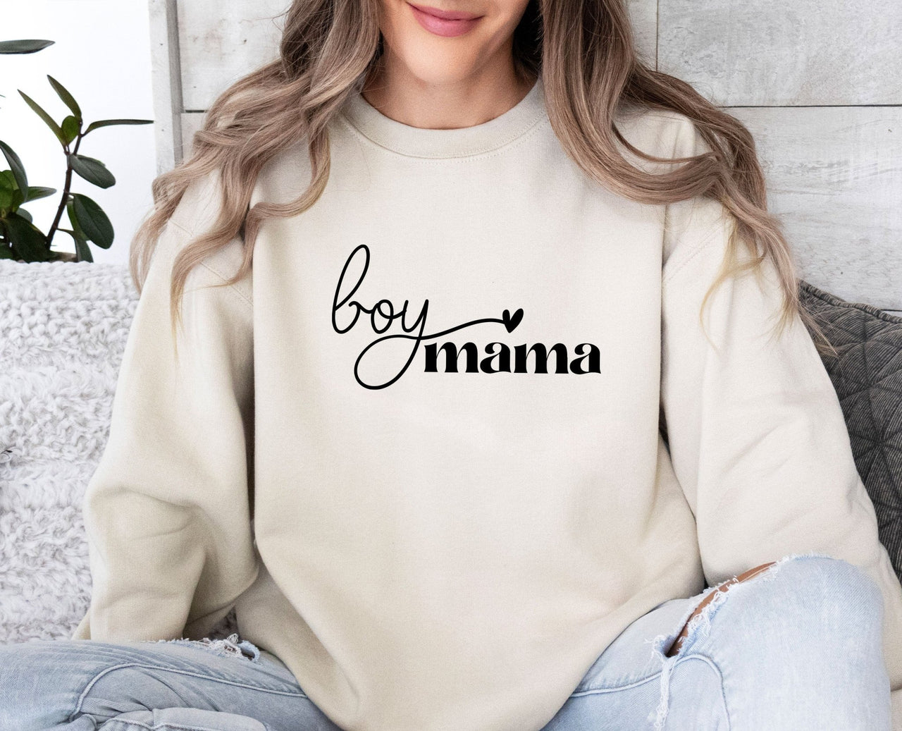 Boy Mama Sweatshirt - lismoreboutique - Sweatshirt - Boy_Mama_Sweatshirt