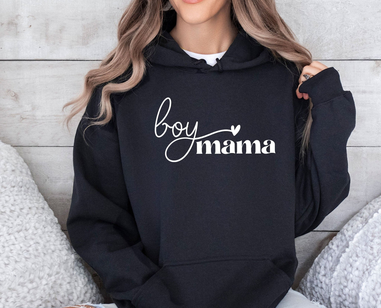 Boy Mama Hoodie - lismoreboutique - Hoodie - boy_mama_gifts