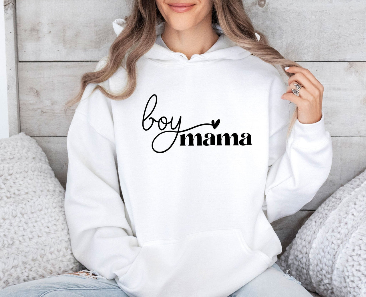 Boy Mama Hoodie - lismoreboutique - Hoodie - boy_mama_gifts