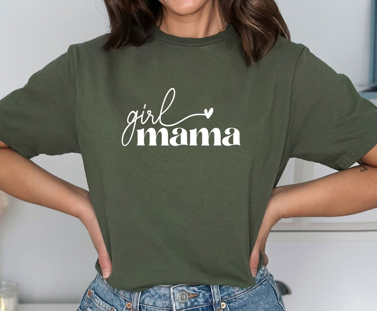 Girl Mama T-shirt - lismoreboutique - Unisex T-Shirt - cute_girl_mum_shirt