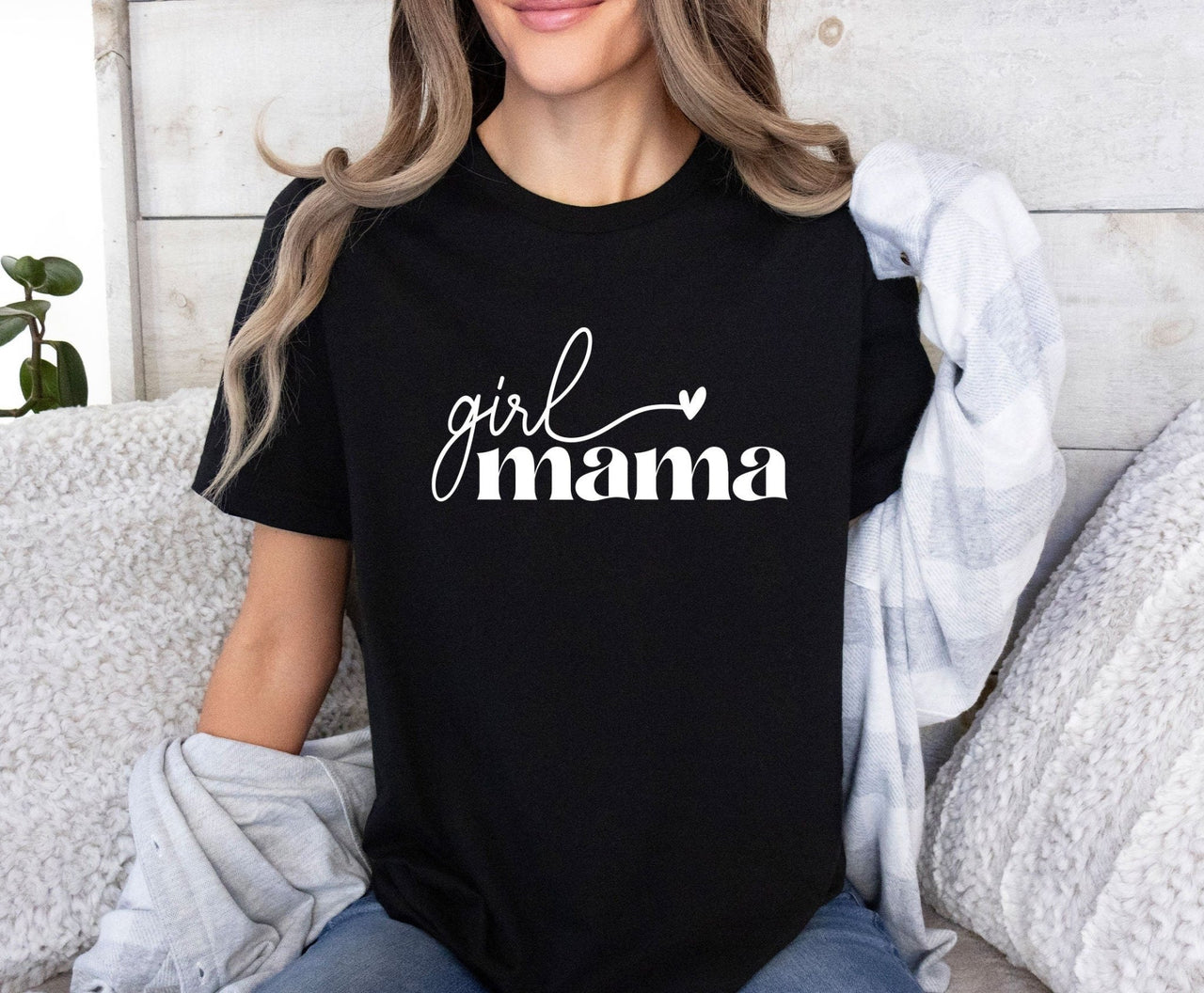 Girl Mama T-shirt - lismoreboutique - Unisex T-Shirt - cute_girl_mum_shirt