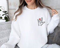 Thumbnail for Love Sweatshirt - lismoreboutique - Sweatshirt - cute_valentine_top