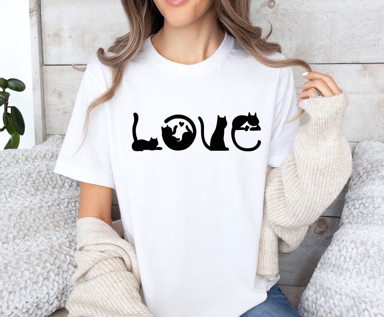 Love Cats T-shirt - lismoreboutique - Unisex T-Shirt - Cat_Lover_Gift