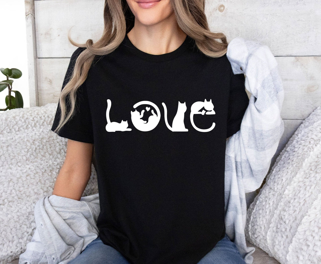 Love Cats T-shirt - lismoreboutique - Unisex T-Shirt - Cat_Lover_Gift