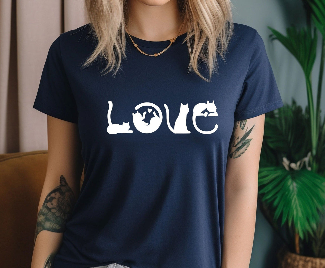 Love Cats T-shirt - lismoreboutique - Unisex T-Shirt - Cat_Lover_Gift