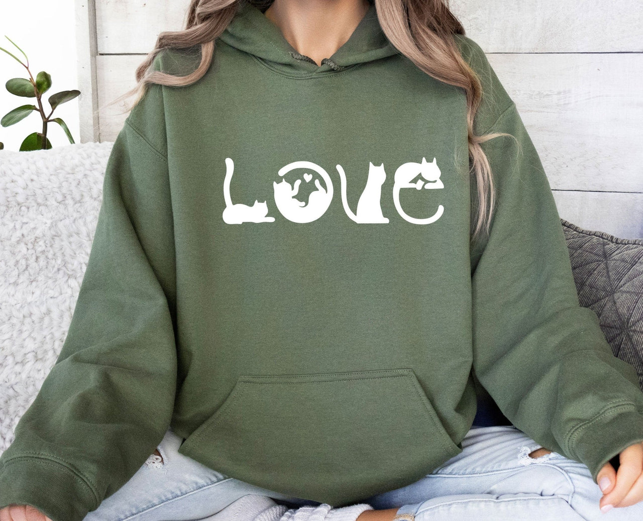 Love Cats Hoodie - lismoreboutique - Hoodie - Cat_Lover_Gift