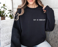 Thumbnail for Roman Numerals Sweater - lismoreboutique - Sweatshirt - Bridal_Sweater