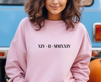 Thumbnail for Roman Numeral Sweatshirt - lismoreboutique - Sweatshirt - bride_to_be_gifts