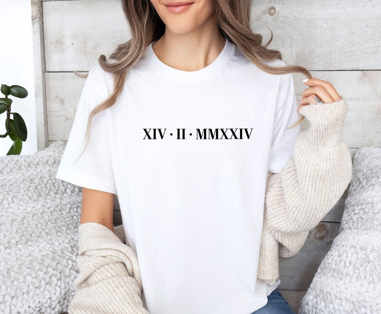 Roman Numeral Tshirt - lismoreboutique - Unisex T-Shirt - bridal_t_shirt