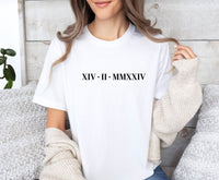 Thumbnail for Roman Numeral Tshirt - lismoreboutique - Unisex T-Shirt - bridal_t_shirt