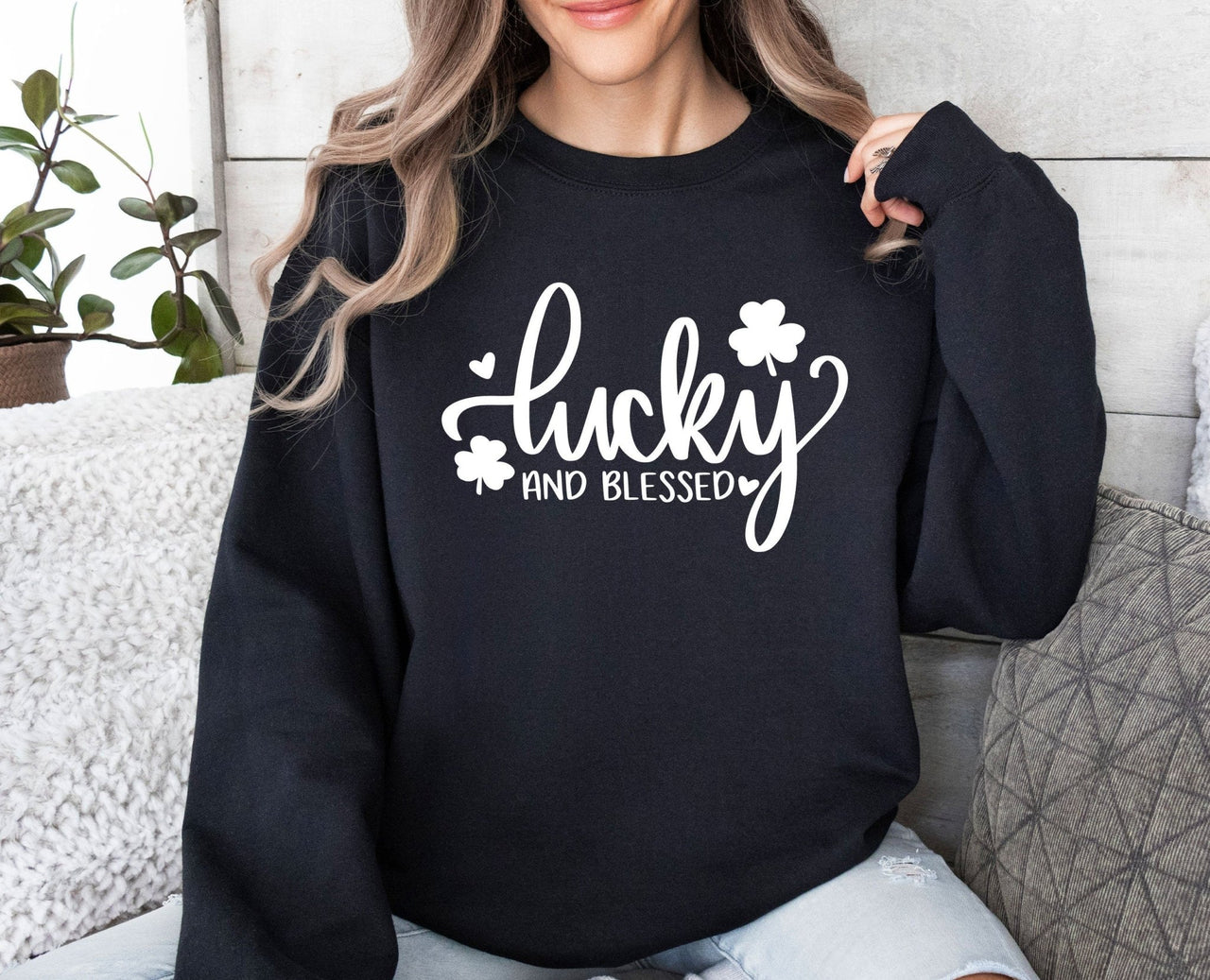 Lucky Sweatshirt - lismoreboutique - Sweatshirt - bible_verse_sweater