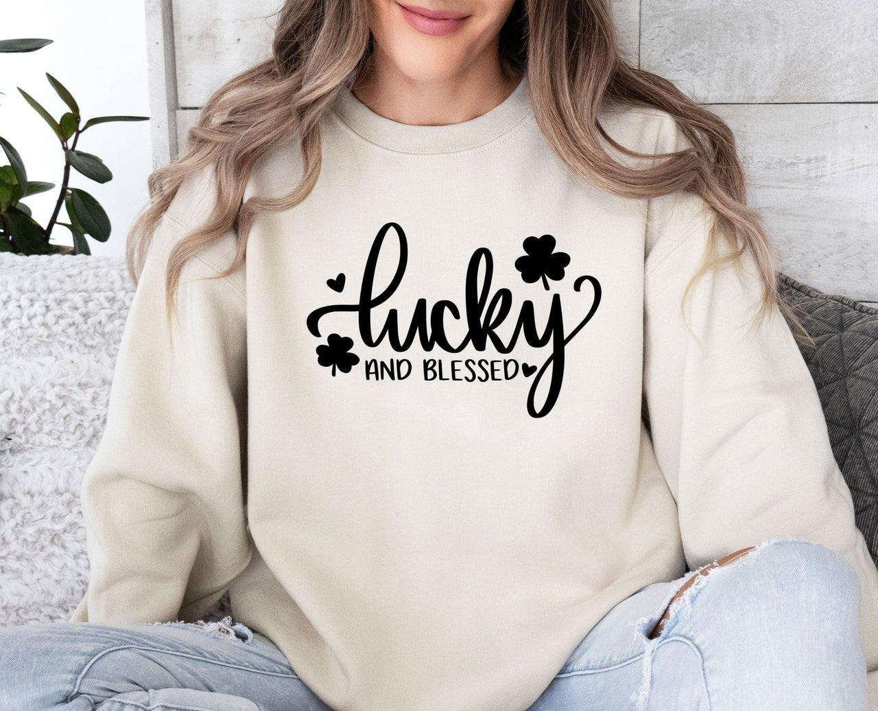 Lucky Sweatshirt - lismoreboutique - Sweatshirt - bible_verse_sweater