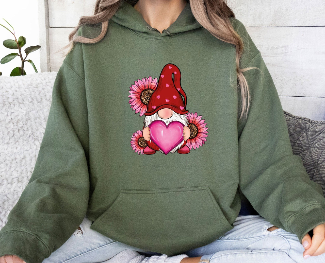 Valentine Gnome Hoodie - lismoreboutique - Hoodie - Cute_Valentine