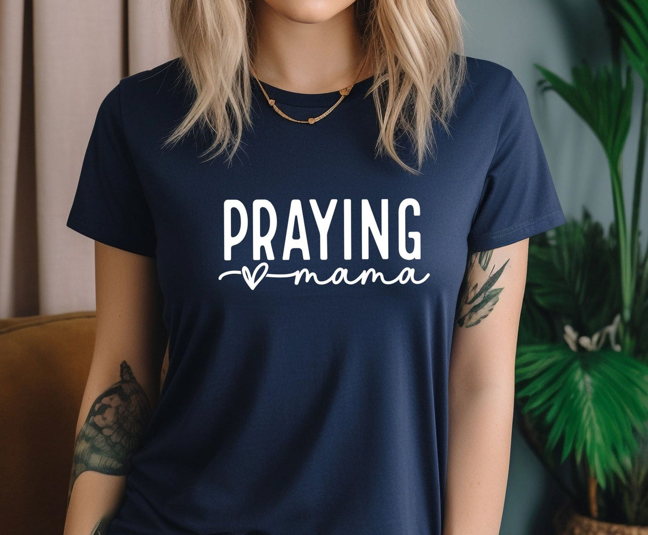 Praying Mama Shirt - lismoreboutique - Unisex T-Shirt - Christian_Mom_Shirt