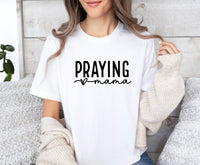 Thumbnail for Praying Mama Shirt - lismoreboutique - Unisex T-Shirt - Christian_Mom_Shirt