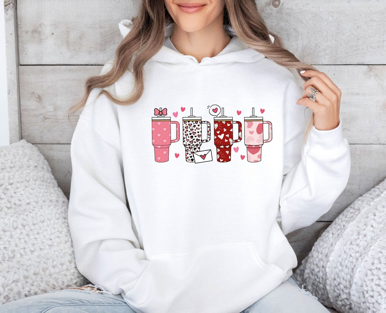 Retro Valentine Hoodie - lismoreboutique - Hoodie - coffee_lover_hoodie