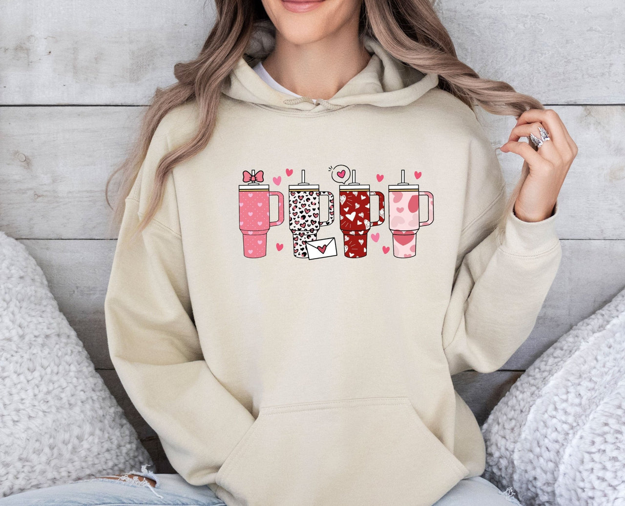 Retro Valentine Hoodie - lismoreboutique - Hoodie - coffee_lover_hoodie