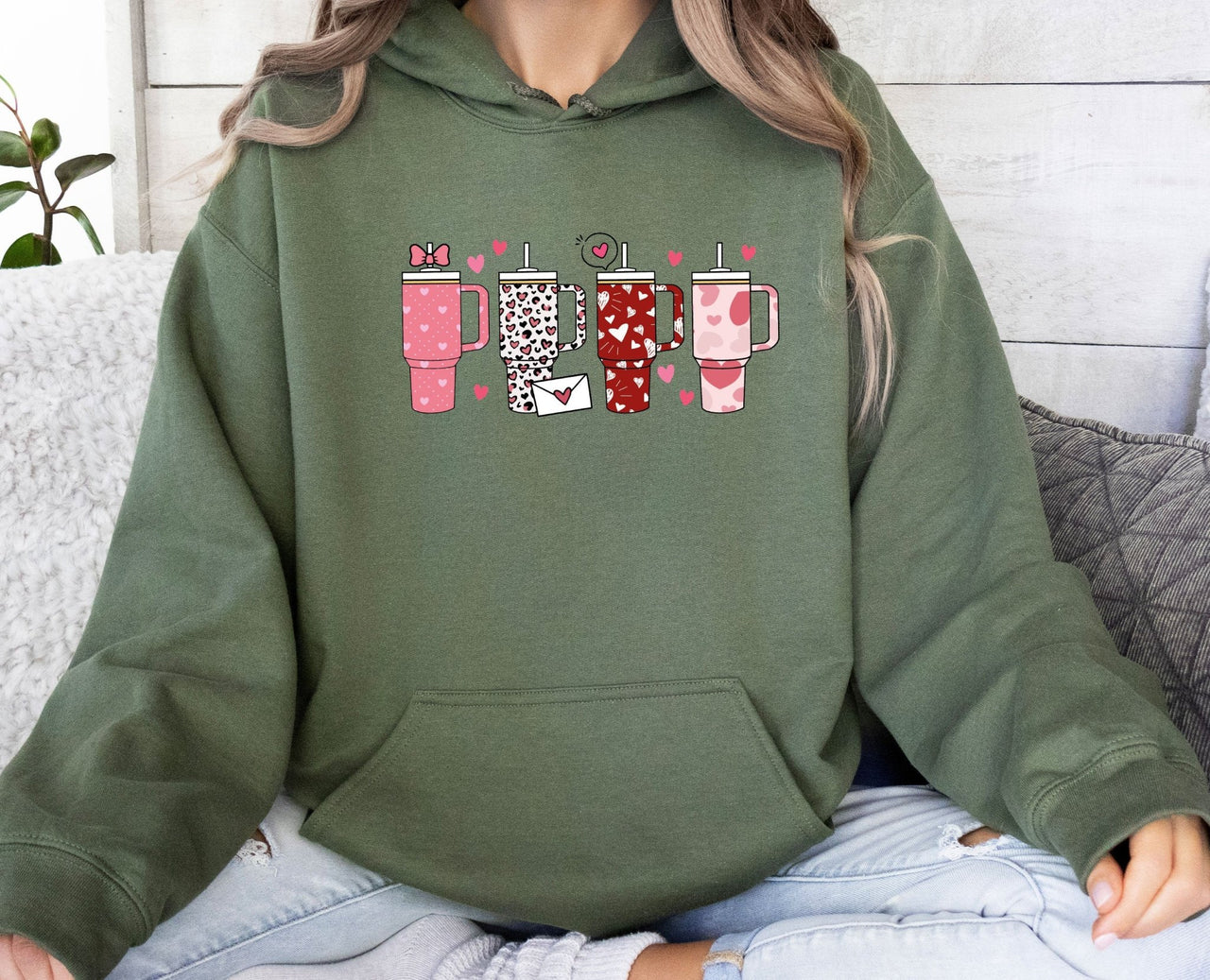 Retro Valentine Hoodie - lismoreboutique - Hoodie - coffee_lover_hoodie