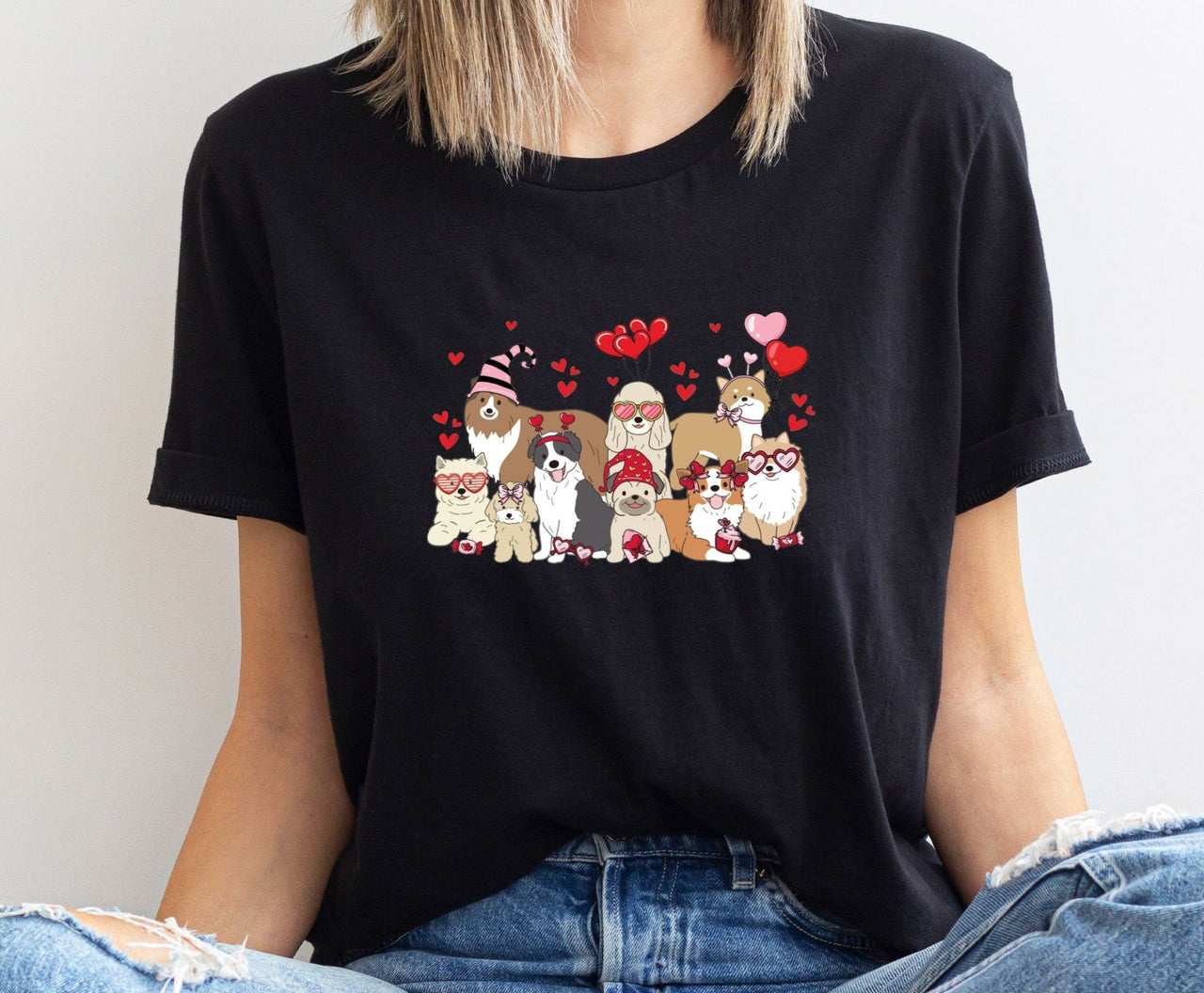 Dog Valentine Shirt - lismoreboutique - Unisex T-Shirt - Cute_Dog_Tee