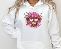 Thumbnail for Highland Cow Hoodie - lismoreboutique - Hoodie - cute_valentines_top