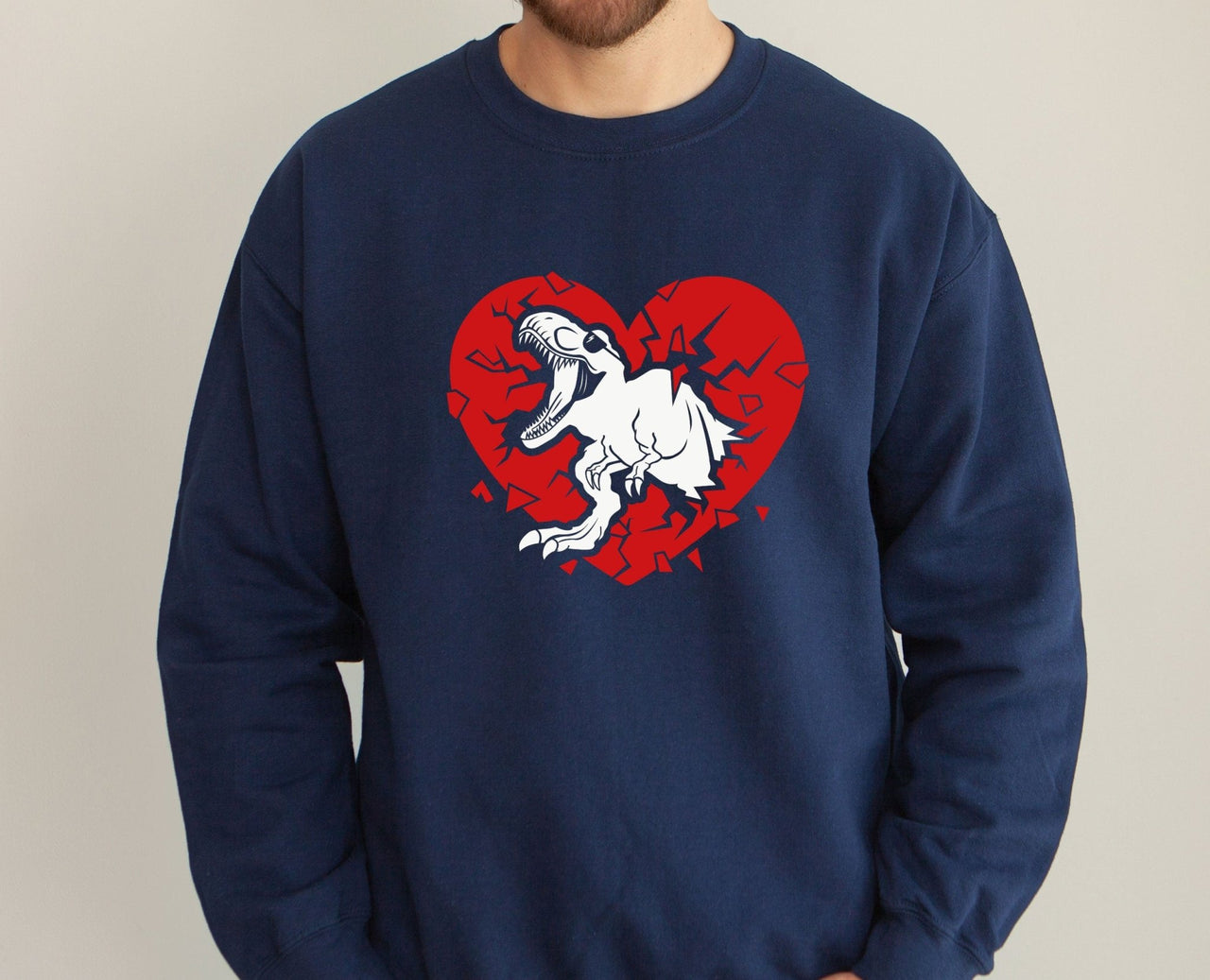 Heart Crusher Sweater - lismoreboutique - Sweatshirt - Cute_Dinosaur_Gift