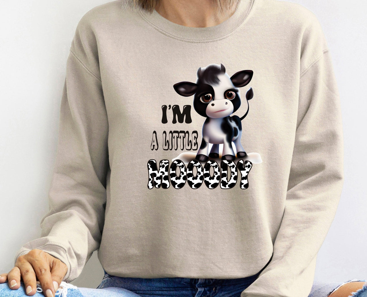 Funny Cow Sweatshirt - lismoreboutique - Sweatshirt - cow_lover_sweater