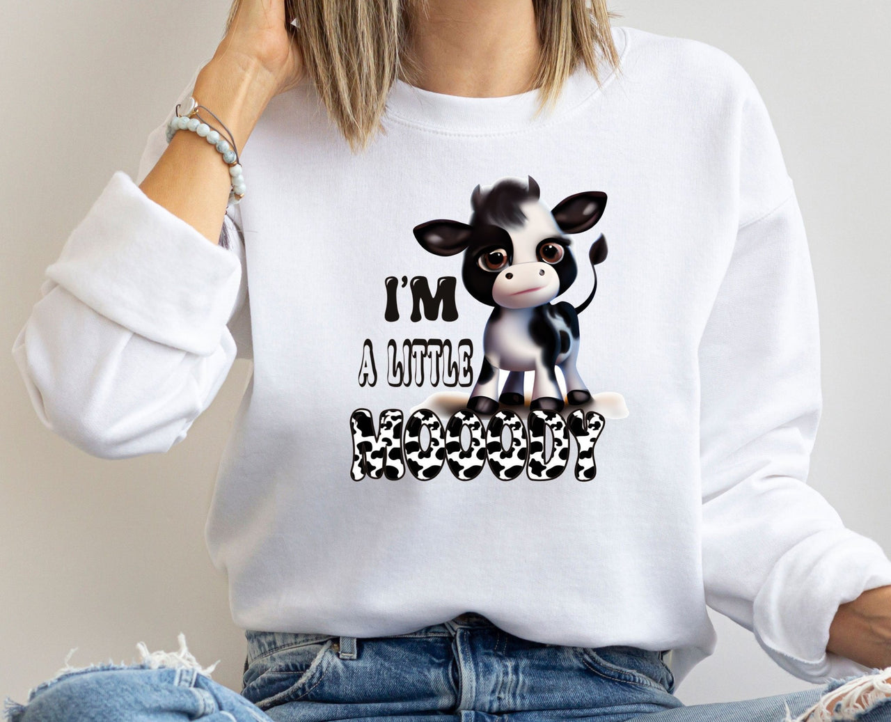 Funny Cow Sweatshirt - lismoreboutique - Sweatshirt - cow_lover_sweater